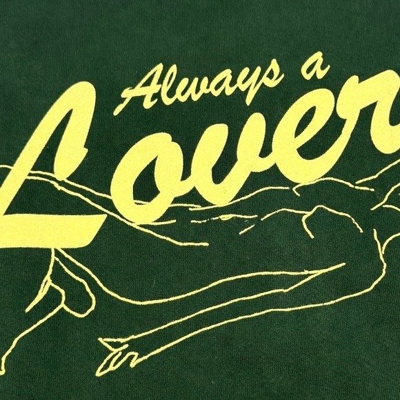 Lovers Never Die Crewneck Sweatshirt Womens Size S Heavyweight Fleece Boxy Fit - Picture 3 of 8